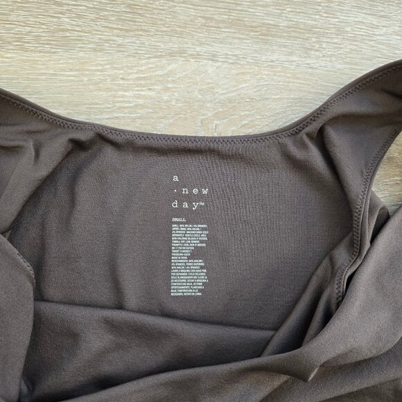 Women's Seamless Tank Bodysuit Light Brown A New Day Size Small New With Tags - Picture 14 of 17